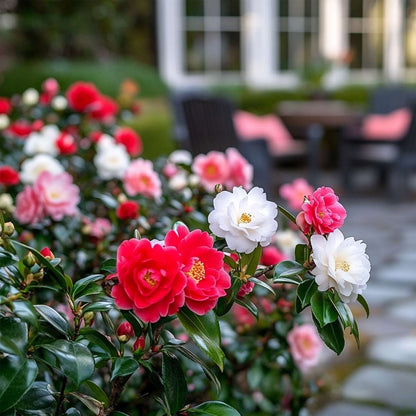 Camélia - Set de 6 - Camellia japonica - Hauteur 25-40cm - ⌀9cm