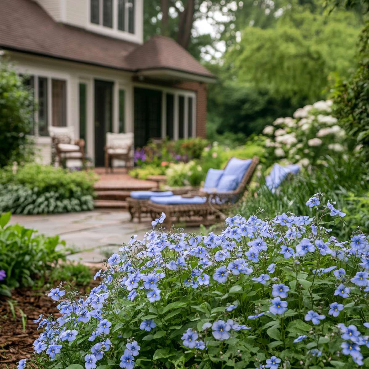 Dentelaire du Cap - Set de 3 - Plumbago auriculata - Hauteur 25-40cm - ⌀9cm