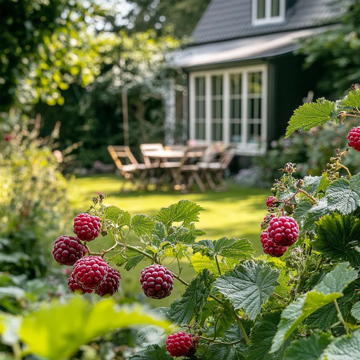 Framboise de Tay - Set de 3 - Rubus 'Tayberry' - Hauteur 25-40cm - ⌀9cm