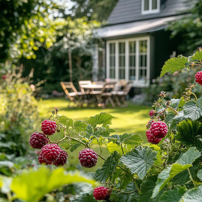 Framboise de Tay - Set de 3 - Rubus 'Tayberry' - Hauteur 25-40cm - ⌀9cm