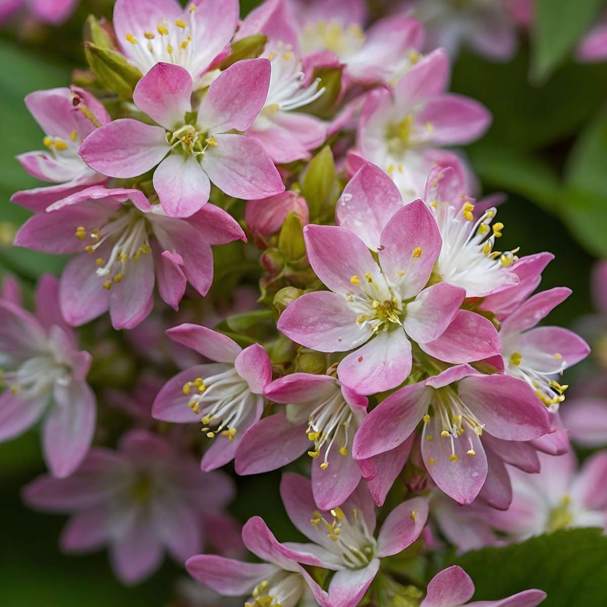 Arbuste à fleurs - Set de 2 - Deutzia 'Strawberry Fields' - H25-40cm - ⌀17cm