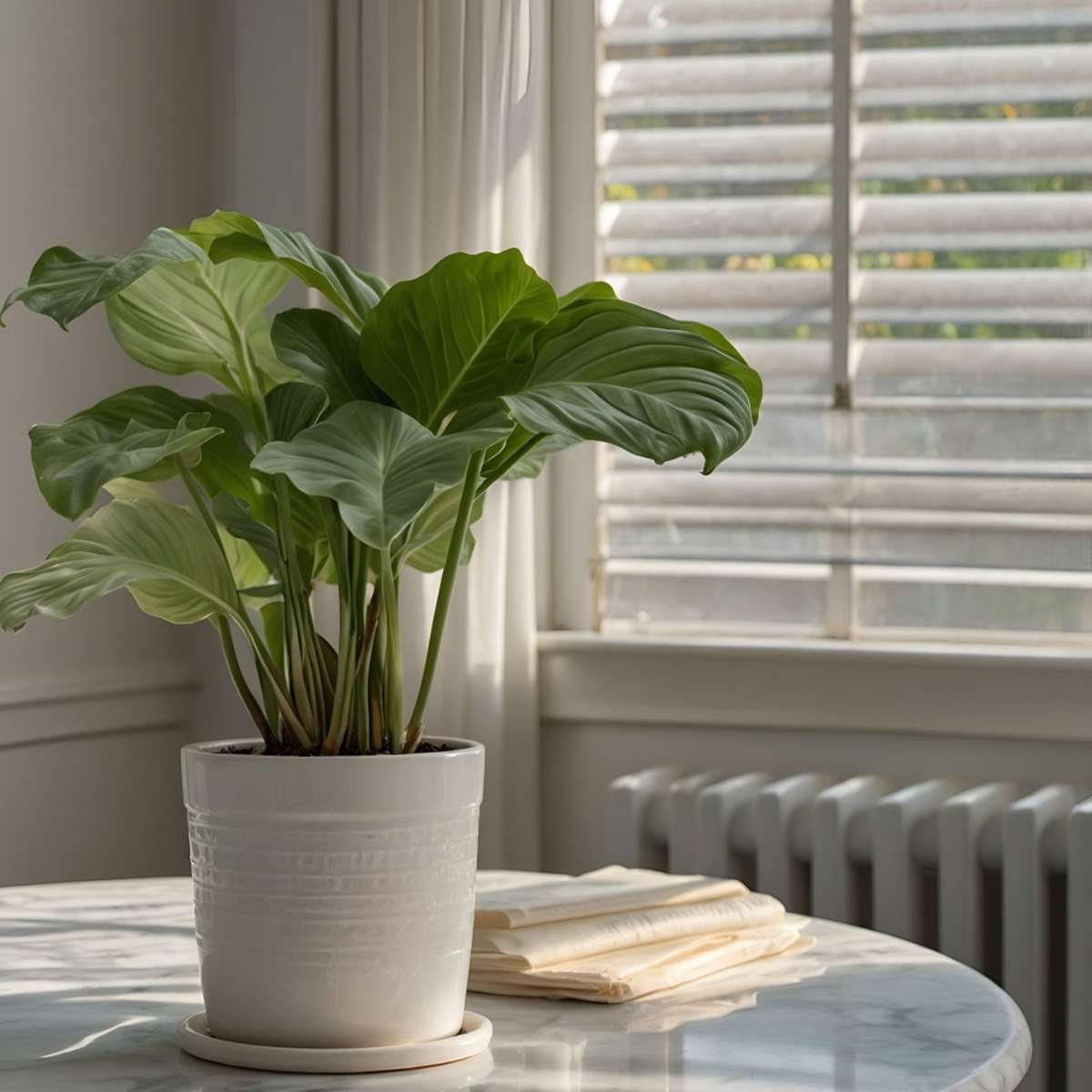 Calathée à feuilles rondes - Calathea 'Orbifolia' - Hauteur 55-60cm - ⌀21cm