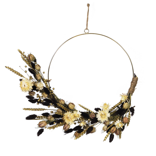 Fleurs séchées - Dryflower 'X-mas brown/gold' - TD Plantz
