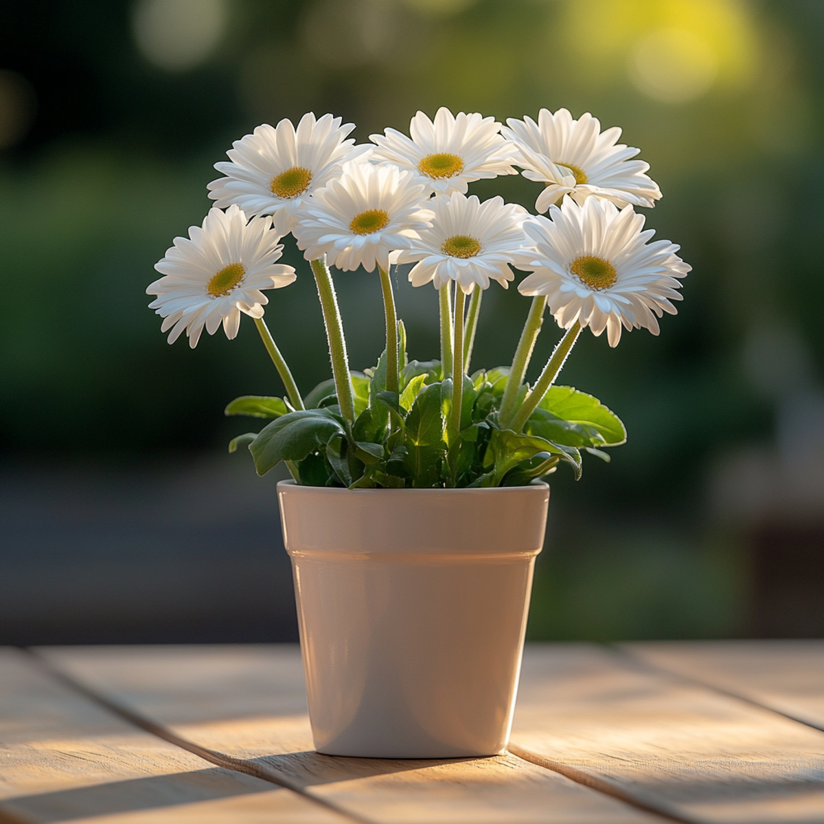 Gerbera Garvinea - Blanc - Hauteur 45-60cm - ⌀19cm