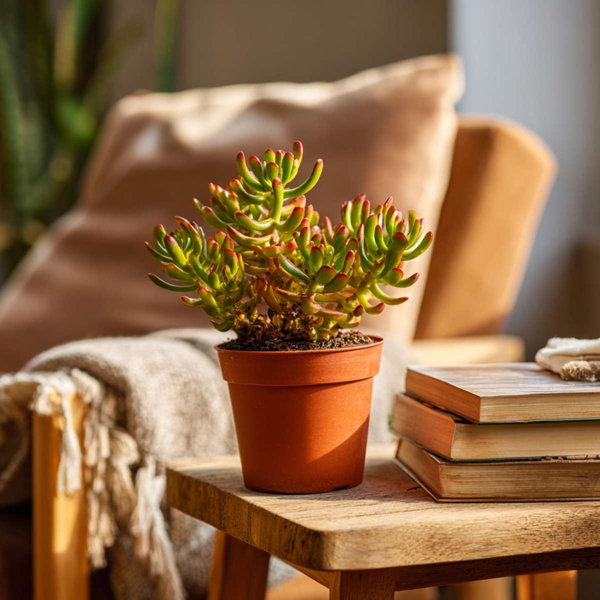 Arbre de jade - Crassula ovata 'Hobbit' - Hauteur 10-20cm - ⌀12cm