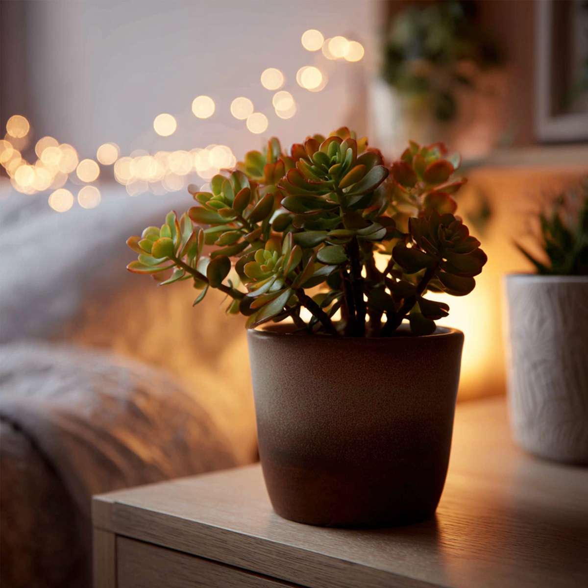 Arbre de jade - Crassula ovata 'Sunset' - Hauteur 15-20cm - ⌀12cm