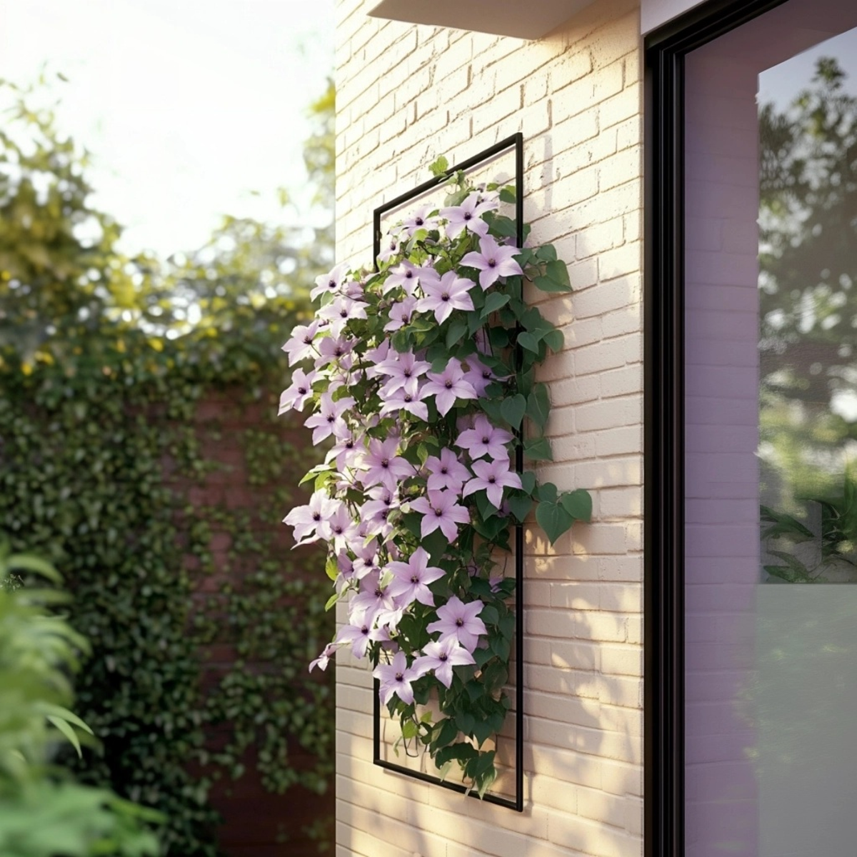 Clématite - Lot de 2 - Clematis 'Hagley Hybrid' - Hauteur 100-120cm - ⌀17cm